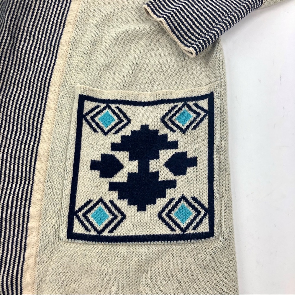 If It Were Me Anthropologie Aztec Open Cardigan M - Picture 4 of 5